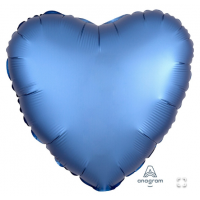  А Б/РИС СЕРДЦЕ 18" Сатин Azure